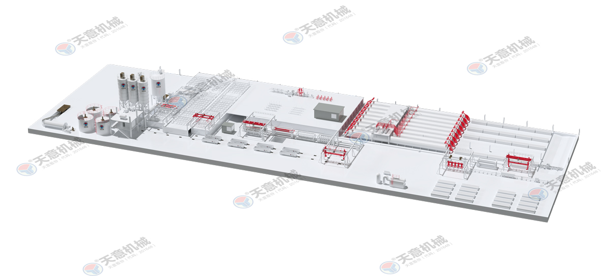 蒸压加气板材生产线